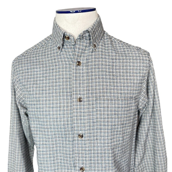 Roundtree & Yorke Other - Vintage Mens Casual Plaid Flannel Shirt Size Small
